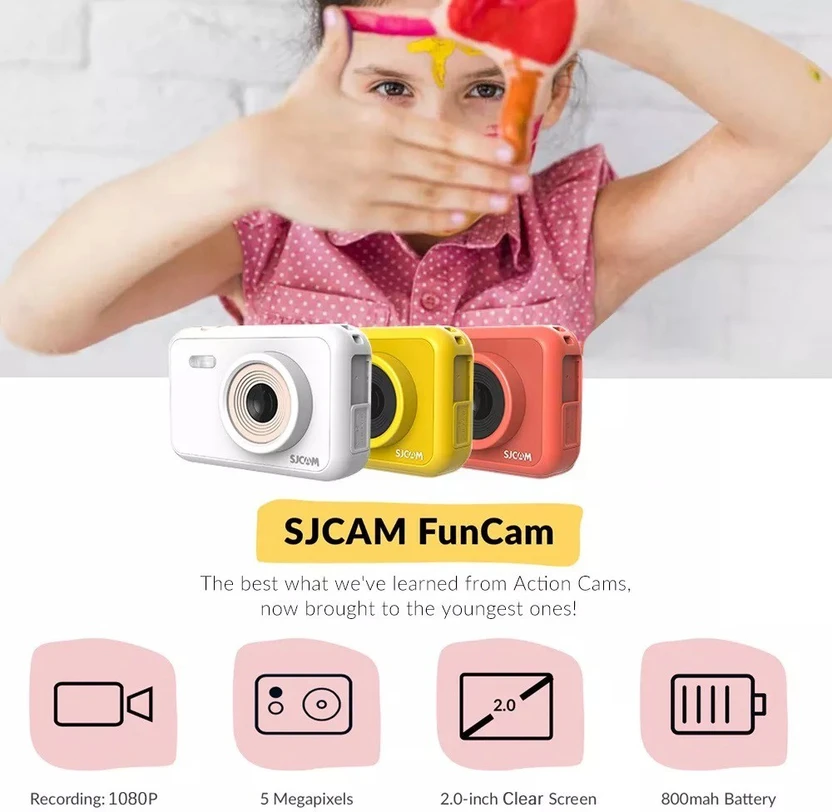 SJCAM FunCam 2" 1080P for Photo Shooting/Timelapse Video Cartoon ...more