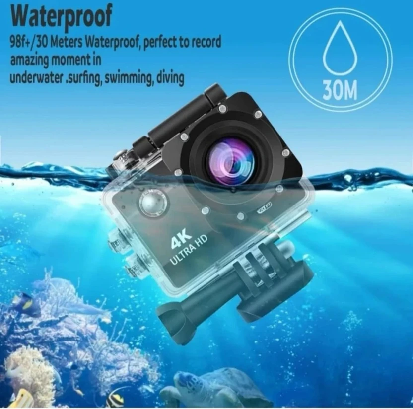 FRAMCAM 4K Sports Action camera Ultra HD 4K WiFi Sports Cam X20 3...more