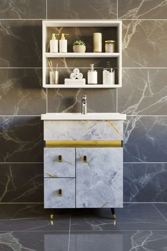 Flowenza Engineered Wood Bar Cabinet (Finish Color - Glossy shini...more