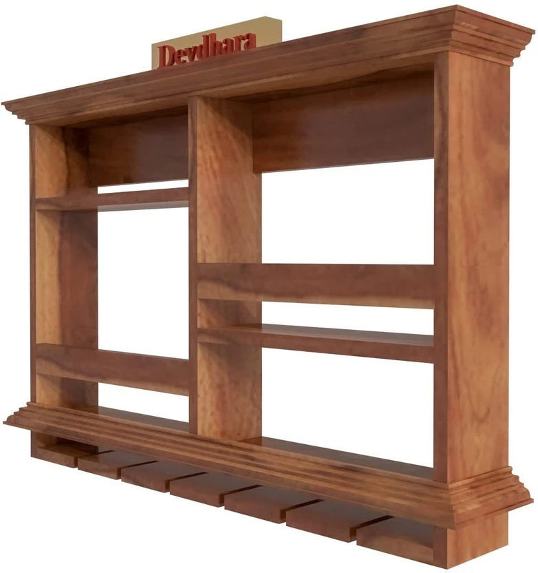 silvercrafts Bar cabinet Solid Wood Bar Cabinet (Finish Color - H...more