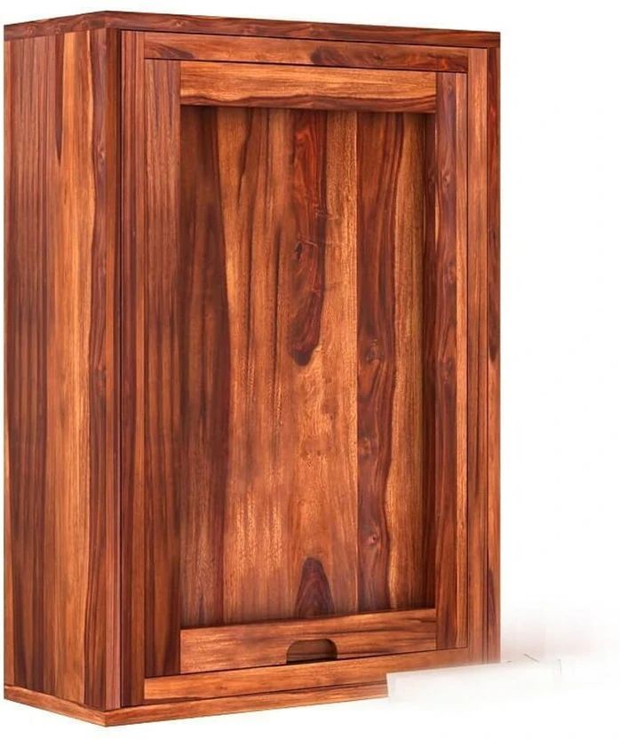 HUDDA Bar Cabinet Solid Wood Bar Cabinet (Finish Color - Teak, DI...more