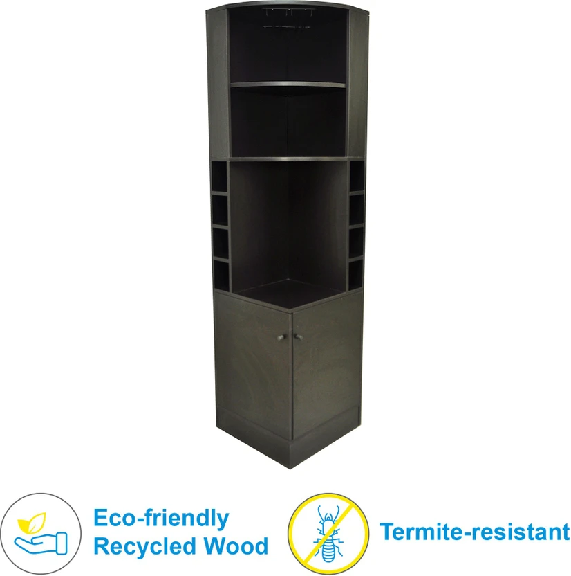 Barewether Engineered Wood Bar Cabinet (Finish Color - Wenge, Kno...more
