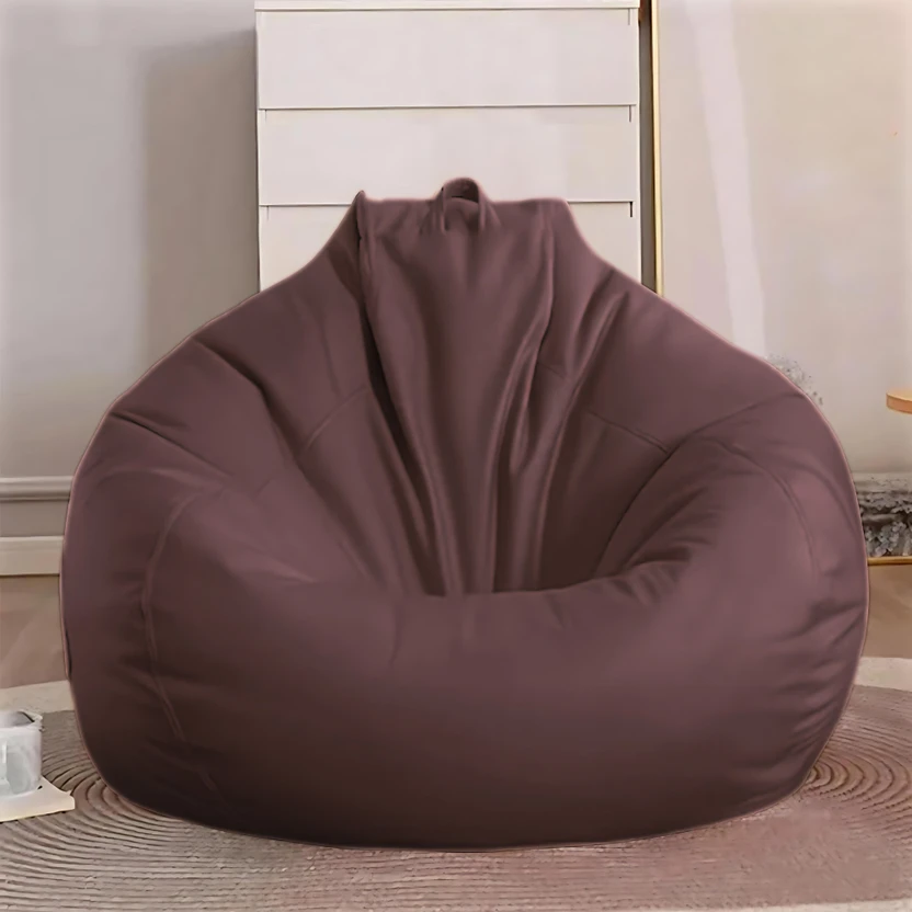 GIGLICK XXXL Faux Leather Bean Bag & Footrest Filled with Beans T...more