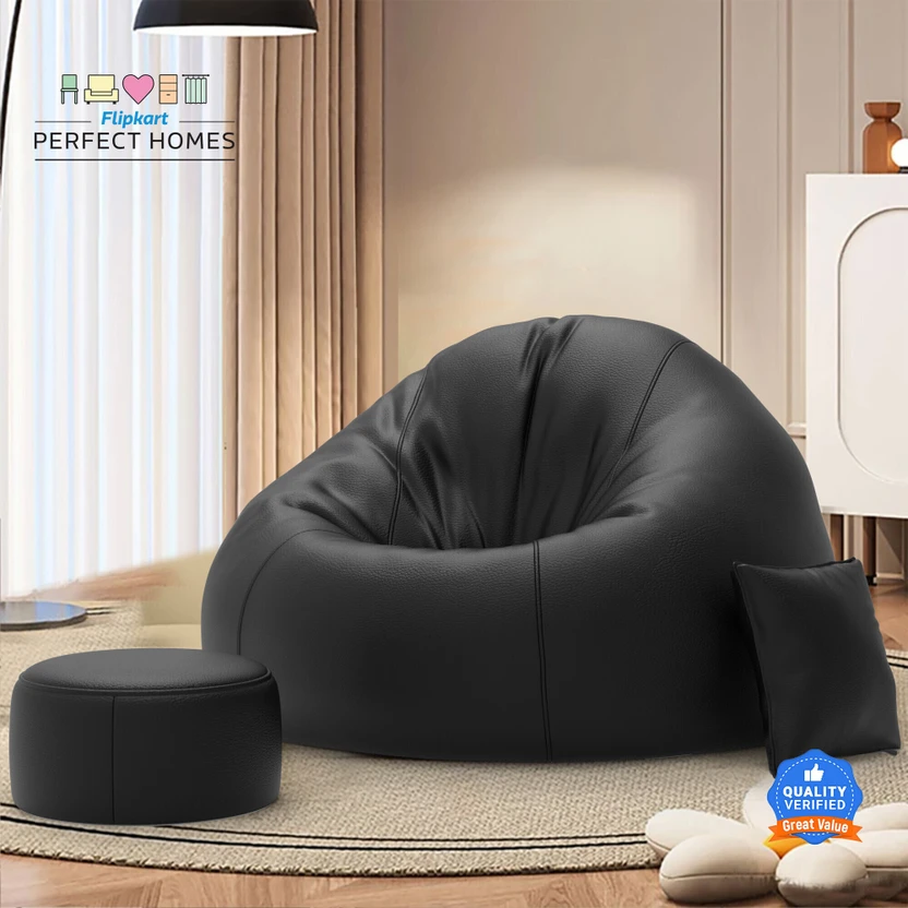 Bean Bags Flipkart Perfect Homes XXXL CuddleMist Sofa With Free Cushion and...more