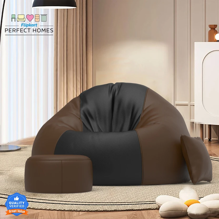 Bean Bags Flipkart Perfect Homes 5XL Teardrop Bean Bag  With Bean Filling (...more