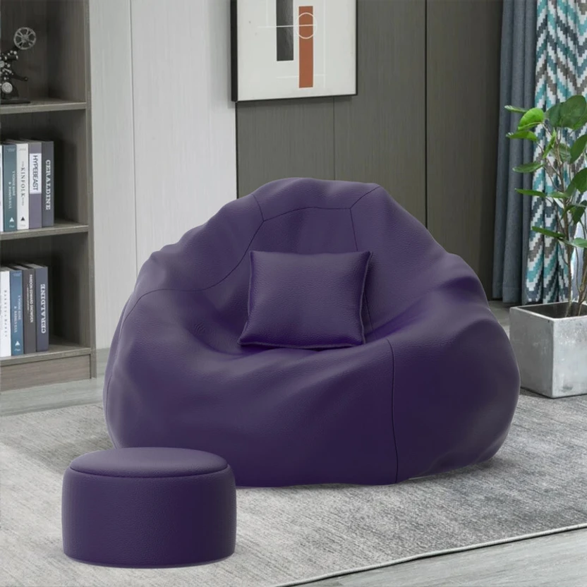 Biggie 4XL HubCushy Sofa with Cushion and Footrest Teardrop Bean ...more