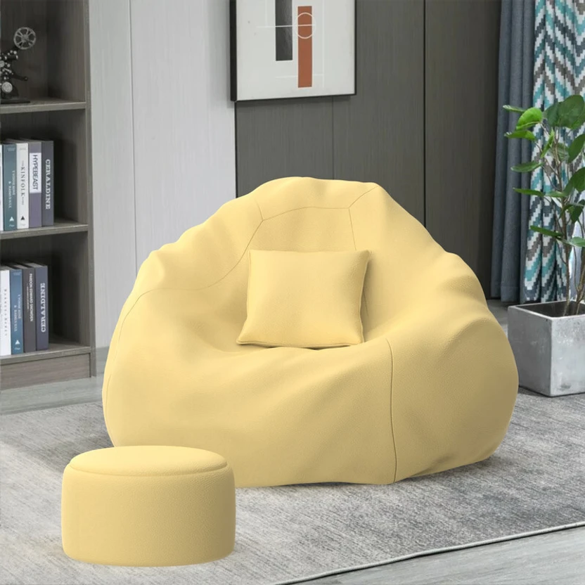 Biggie 5XL HubCushy Sofa with Cushion and Footrest Teardrop Bean ...more