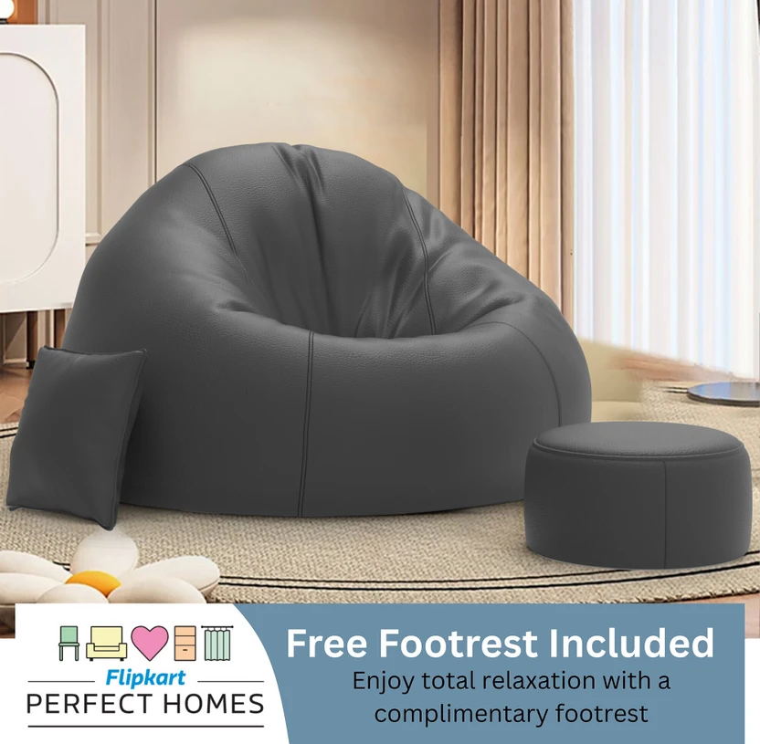 Flipkart Perfect Homes XXXL Teardrop Bean Bag  With Bean Filling ...more