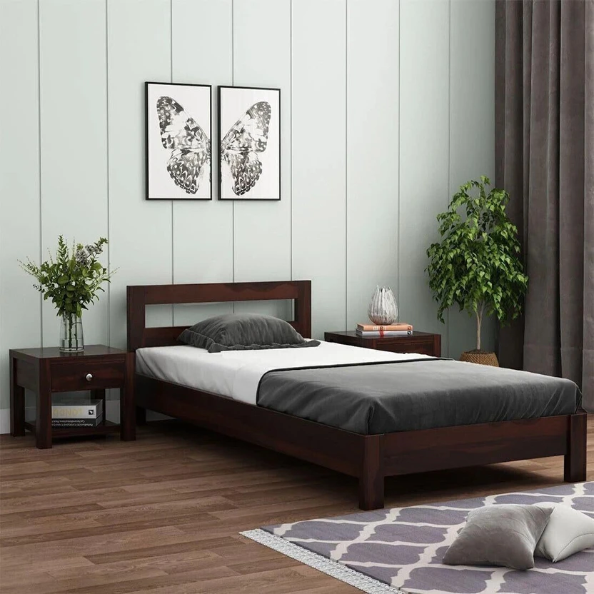 Mamata Wood Decor Solid Sheesham Wood Premium Quality bed without...more