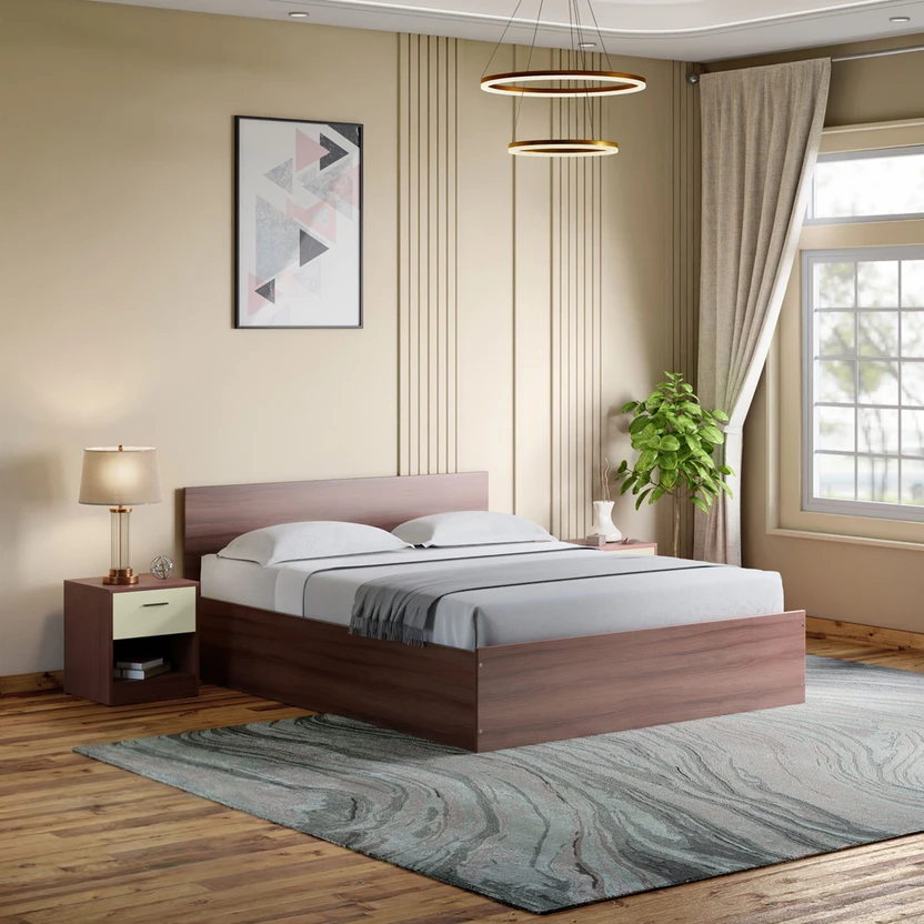 Beds Godrej Interio Ewa Engineered Wood Queen Box Bed, 209.5 cm x 159....more