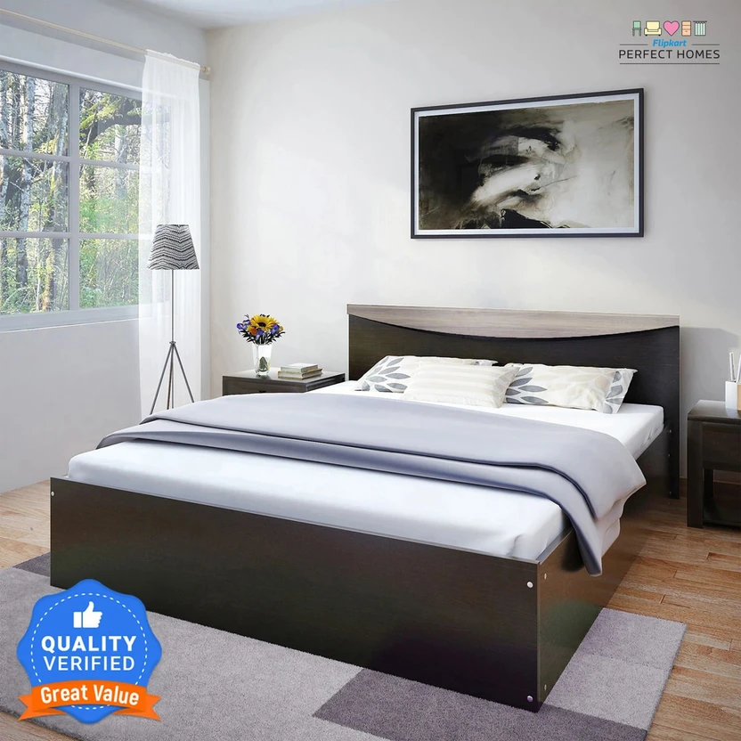 Beds Flipkart Perfect Homes Carol Engineered Wood King Bed, 203.5 cm x...more
