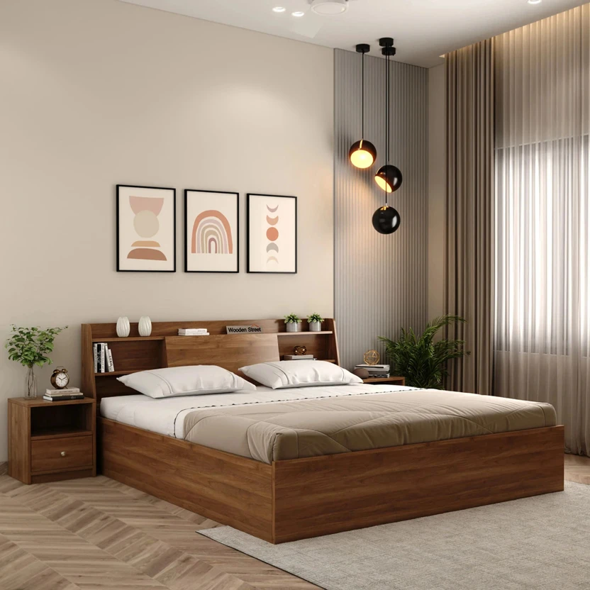 Beds Wooden Street Celestia Bed With Storage, Strong & Durable Double ...more