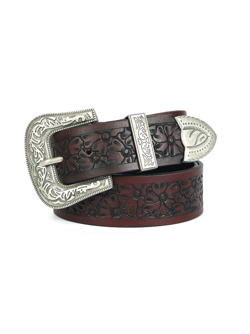 Belts Celtic Men Embellished Leather Belt