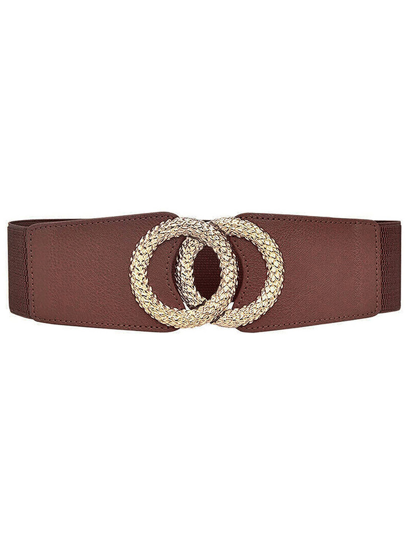 REDHORNS Women Double Ring Stretchable Belt