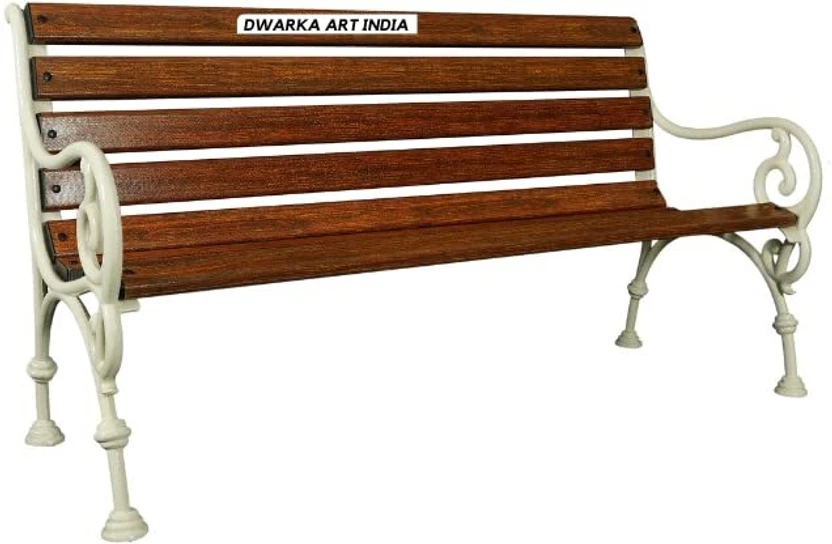 Benches DWARKA ART Metal 3 Seater (Finish Color - Brown, DIY(Do-It-Yourse...more