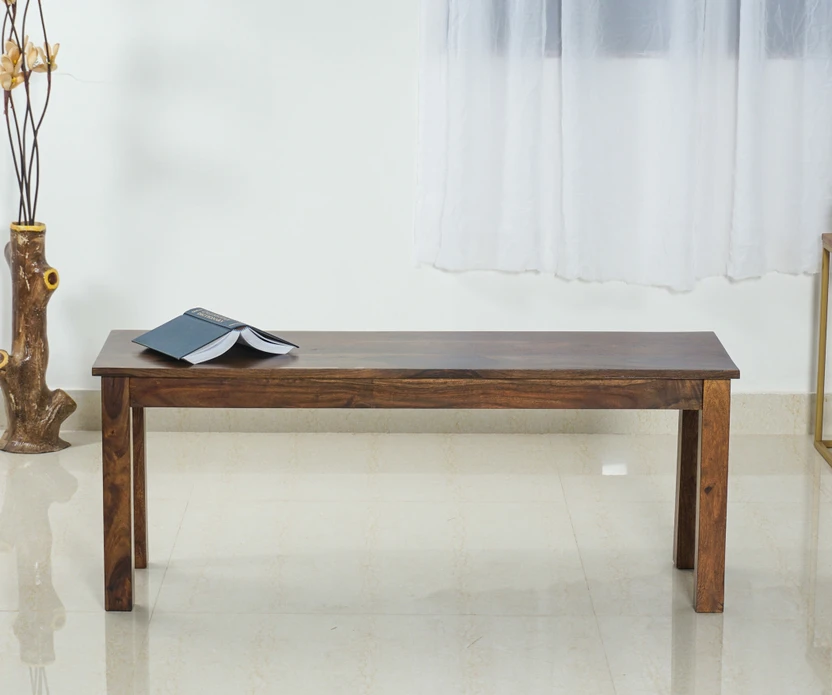 Woodefly Sheesham Wood 3 Seater Bench for Dining Room/Indoor/Outd...more