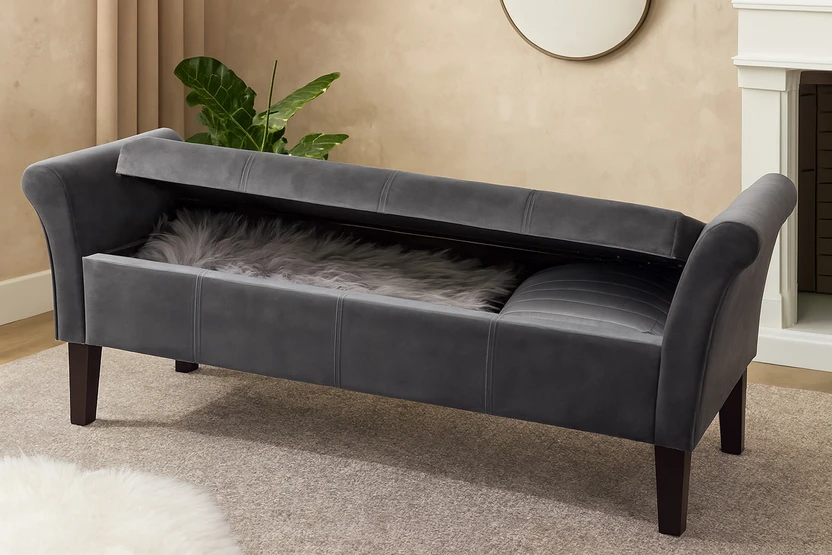 MAJESTIC MART Luxury Bench Settee with Storage Box For Living Roo...more