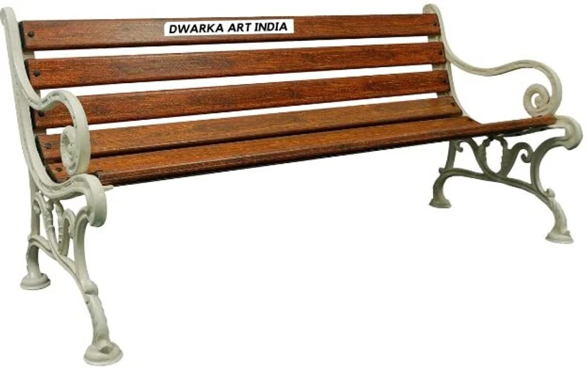 Benches DWARKA ART Metal 3 Seater (Finish Color - Brown, DIY(Do-It-Yourse...more