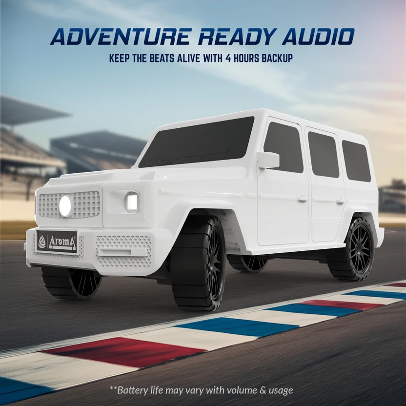 Aroma Jeep - 5W, 4 Hrs Music time* Dynamic Thunder Sound RGB Ligh...more