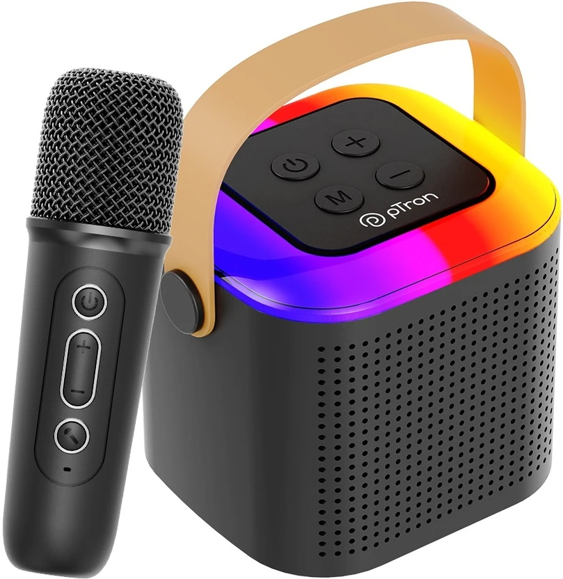 PTron Funk Play / Fusion Tunes w/ Karaoke Mic, 10W Pristine Sound...more
