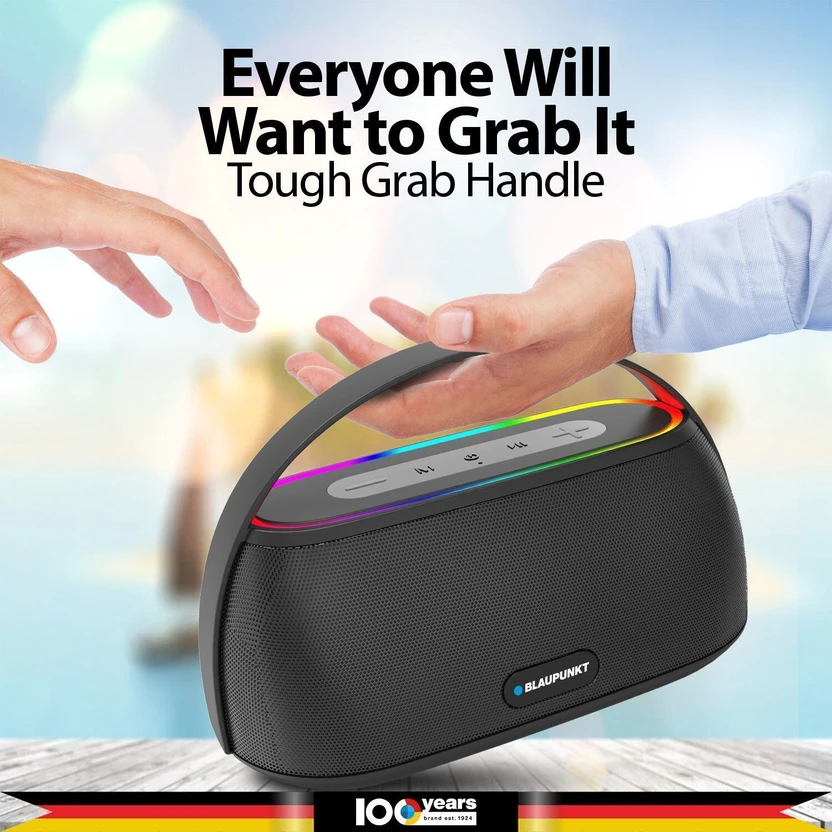 Blaupunkt ATOMIK Grab and Go Portable Boombox I Light Weight Grab...more