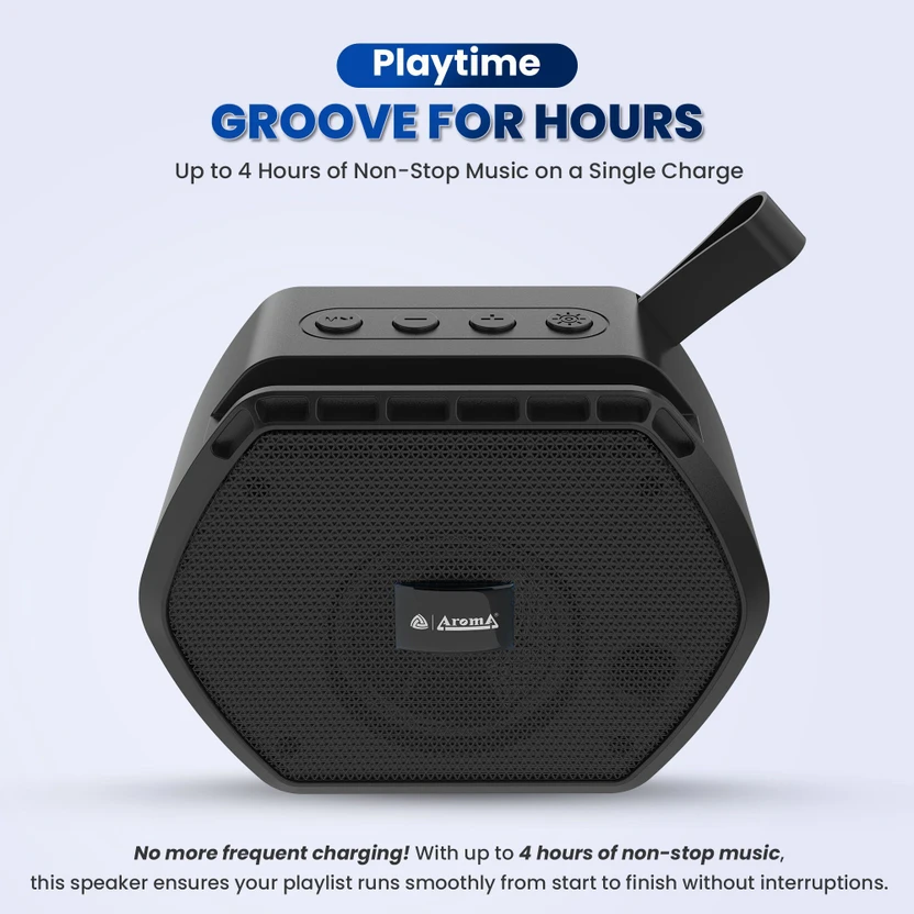 Aroma Bravo 5W Upto 4 Hrs Music time*,Dynamic Thunder Sound,Dynam...more