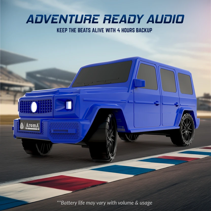 Aroma Jeep - 5W, 4 Hrs Music time* Dynamic Thunder Sound RGB Ligh...more