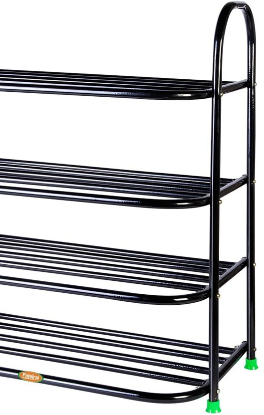 Patelraj Metal Open Book Shelf (Finish Color - Glossy Black, DIY(...more