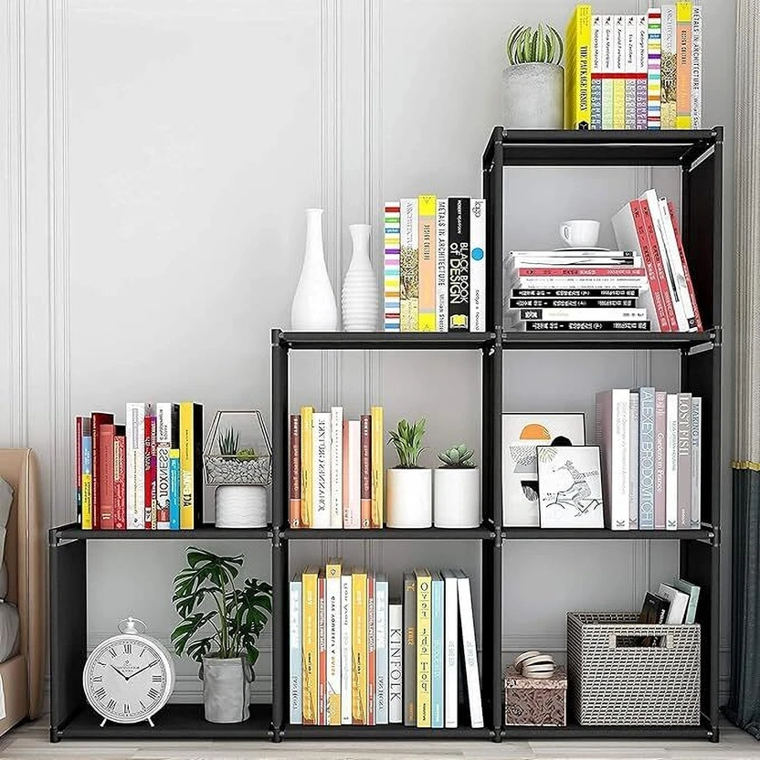 YouCopia Plastic Open Book Shelf (Finish Color - Black, DIY(Do-It...more