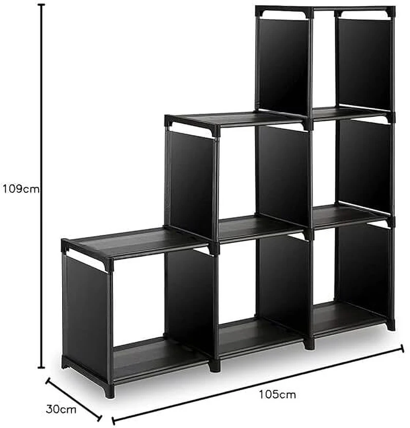 YouCopia Plastic Open Book Shelf (Finish Color - Black, DIY(Do-It...more