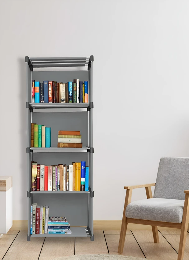Bookshelves GirjaHub 5 Layer Grey Open Book shelf Multipurpose use Home stora...more