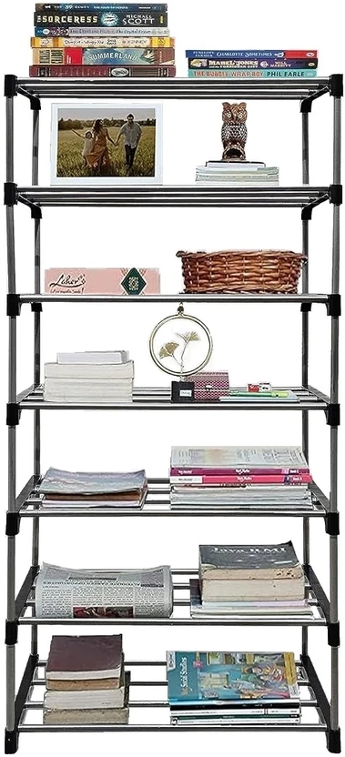 Bookshelves EXPOSURE BOOK SHELF 7 LAYER COLLAPSIBLE Metal Open Book Shelf (Fi...more