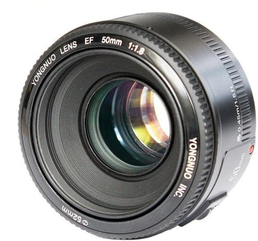 Yongnuo 50mm f1.8 Canon Standard Prime  Lens (Black, 50 mm)