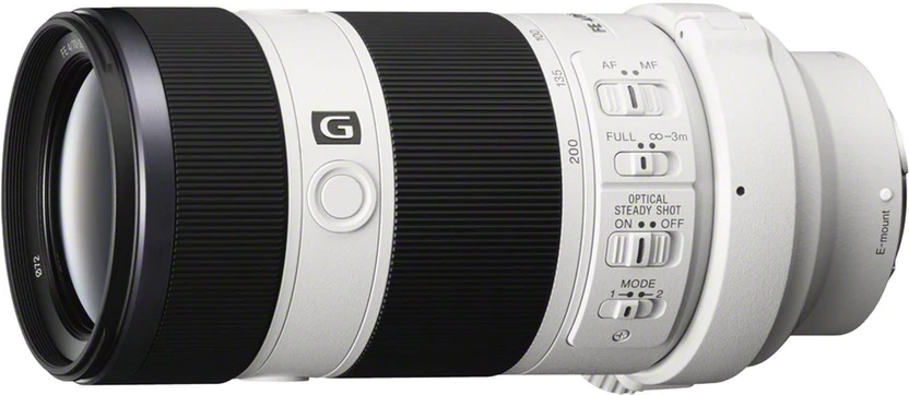 SONY SEL70200G Telephoto Zoom  Lens (Black, White, 70 - 200 mm)