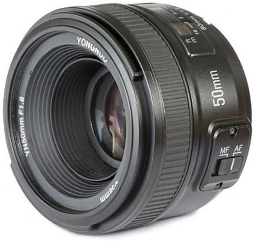 Camera Lenses Yongnuo 50mm f/1.8  for Nikon Wide-angle Prime  Lens (Black, 50 m...more