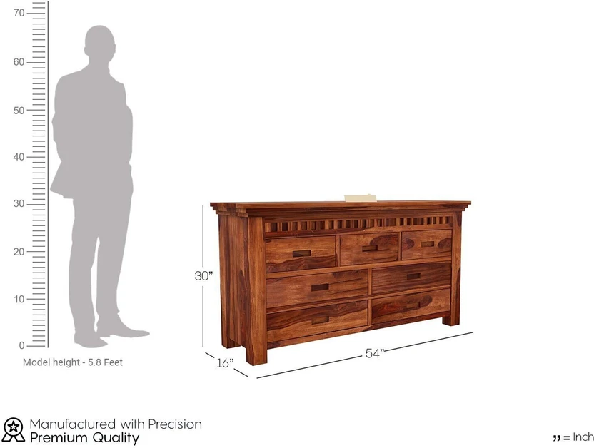 Credenza Drawer Chest of Drawers Wooden for Living Room and Bedro...more