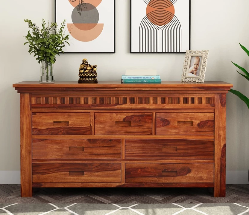 Credenza Drawer Chest of Drawers Wooden for Living Room and Bedro...more