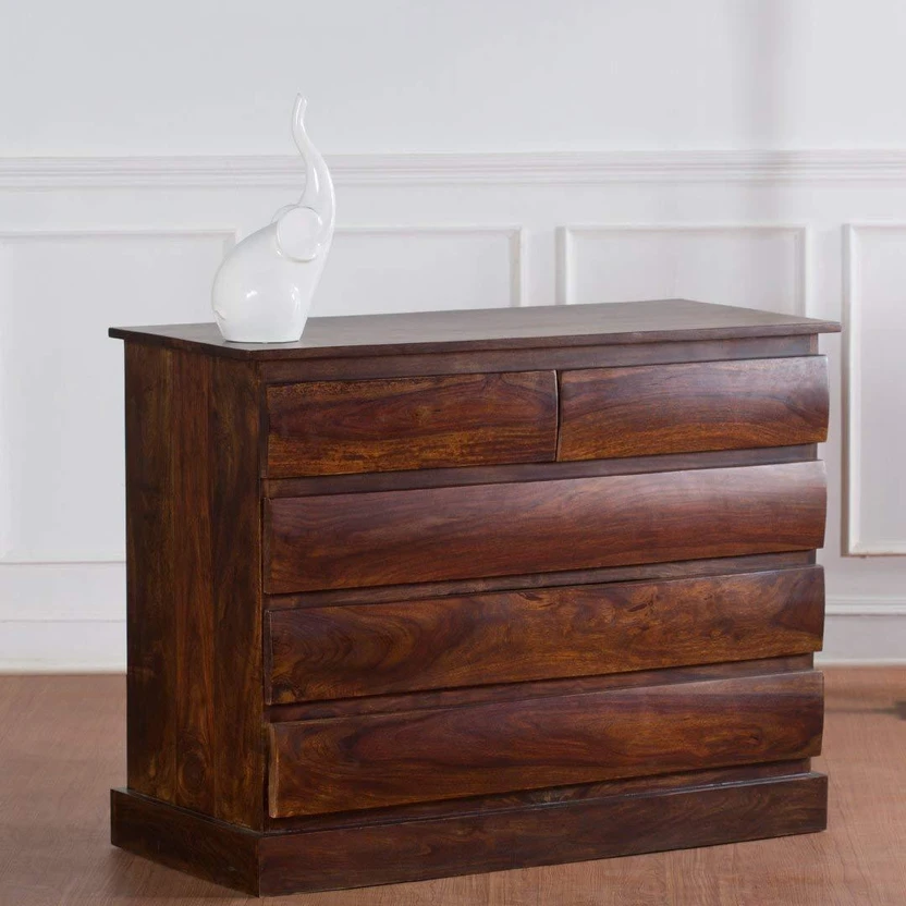 Made Wood PIPER-COD-1027 Solid Wood Free Standing Chest of Drawer...more