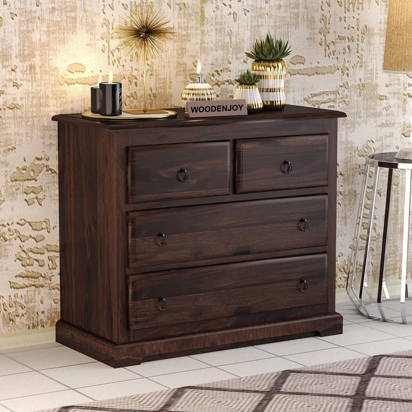WOODENJOY Solid Wood Chest Drawer/wooden Cabinet/Storage Unit for...more