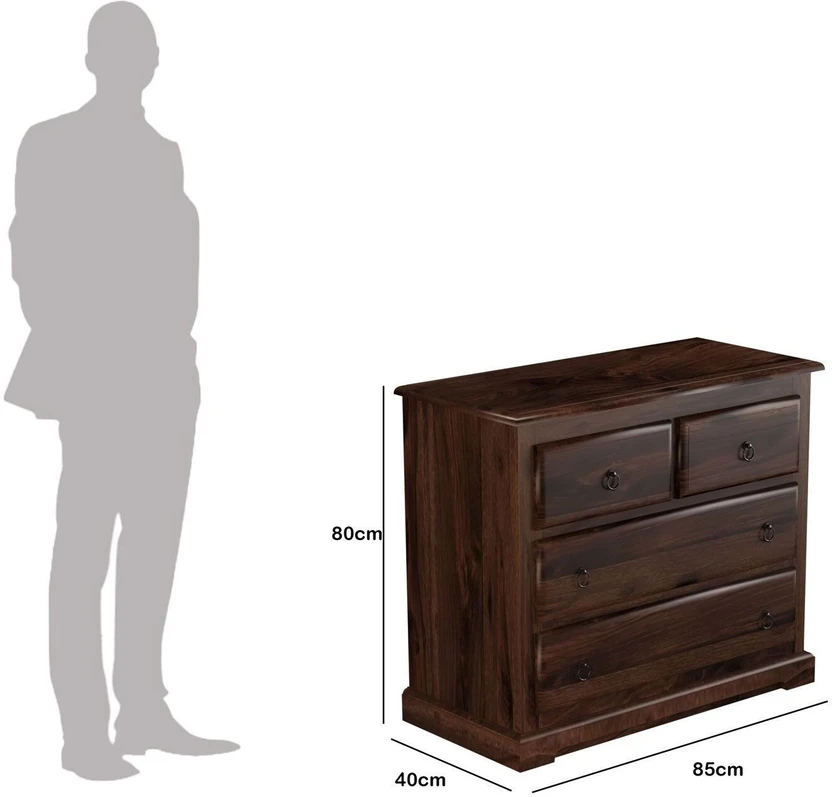 WOODENJOY Solid Wood Chest Drawer/wooden Cabinet/Storage Unit for...more