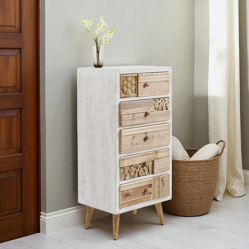 THE ATTIC Solid Wood Free Standing Chest of Drawers (Finish Color...more