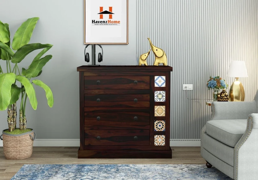 HavenzHome Solid Wood Free Standing Chest of Drawers (Finish Colo...more