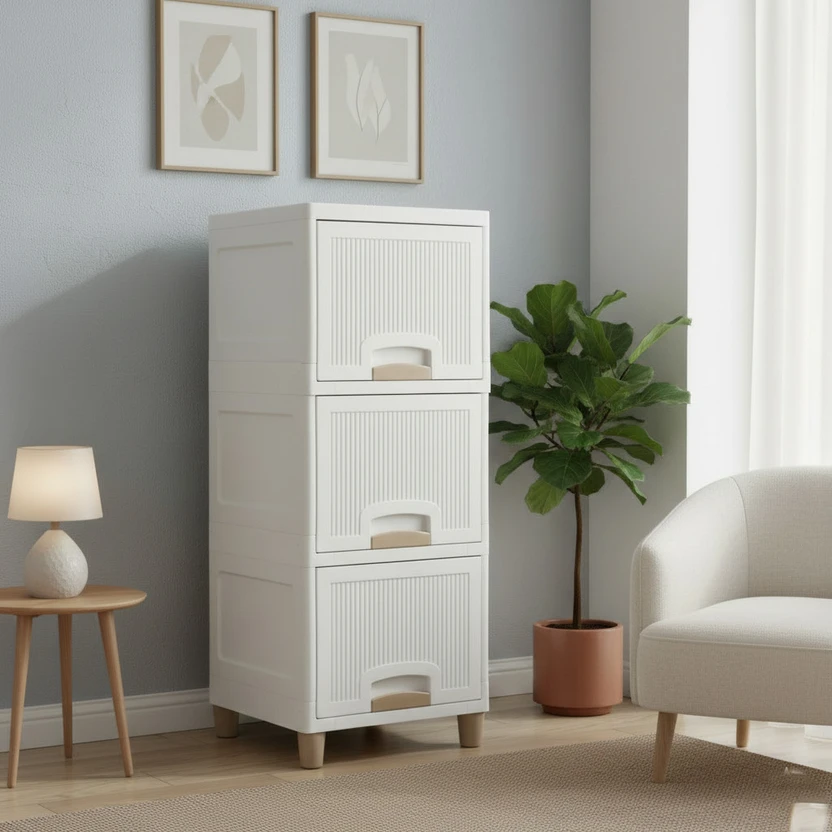 Chest of Drawers Zeekty Plastic Free Standing Chest of Drawers (Finish Color - Ful...more