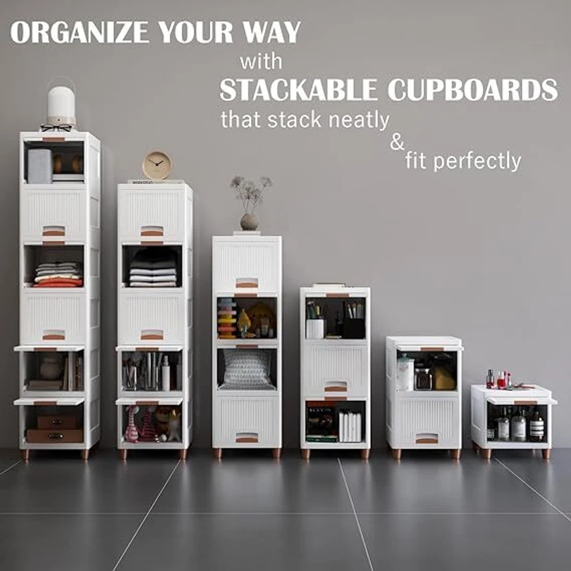 Zeekty Plastic Free Standing Chest of Drawers (Finish Color - Ful...more