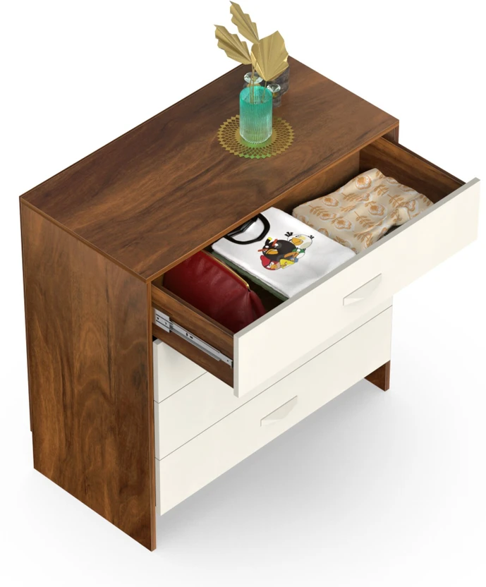 BLUEWUD Colove Chest of Drawer with storage shelve for Living Roo...more