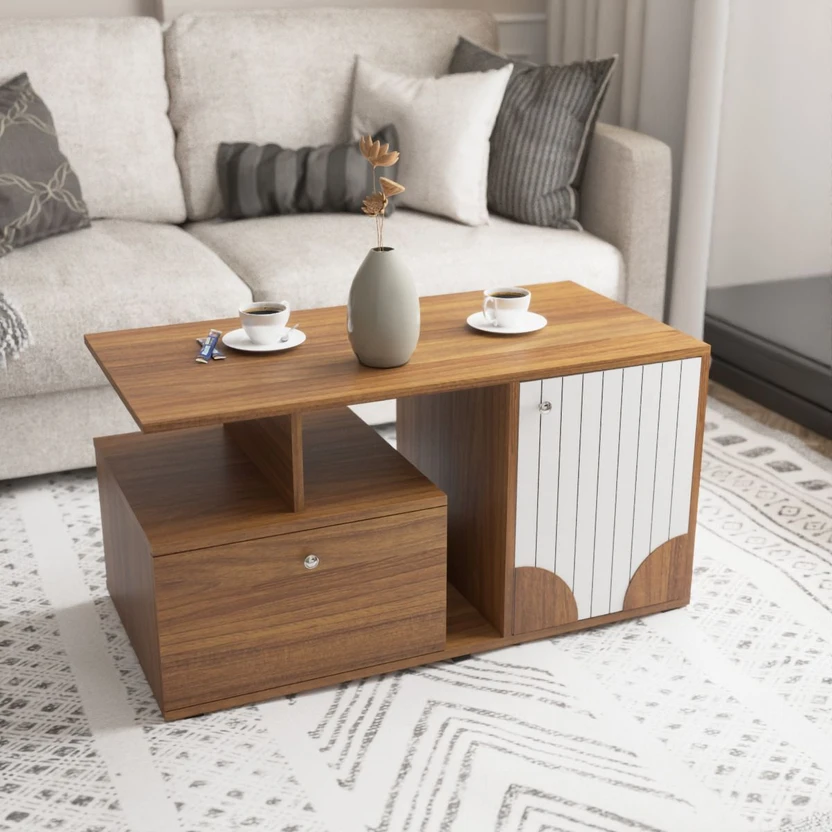 neuspace Amber Coffee Table with Storage, Engineered Wood Coffee ...more