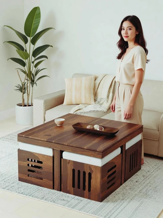 Deuba Sheesham Wood Solid Wood Coffee Table (Finish Color - Provi...more