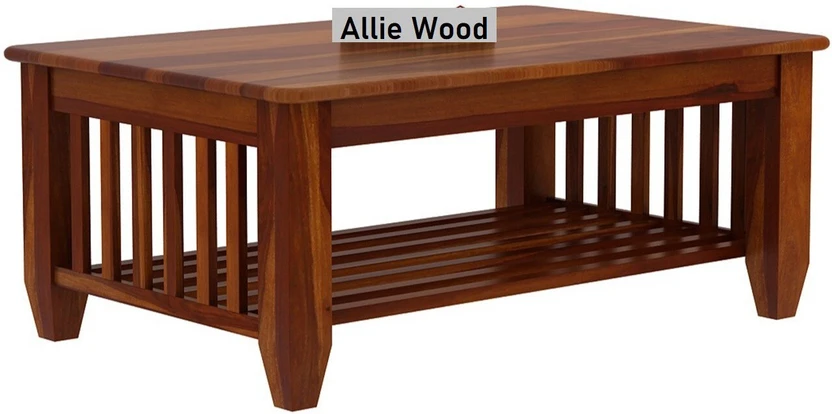 Allie Wood Sheesham ( Rosewood ) Solid Wood Coffee Table (Finish ...more