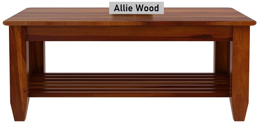 Allie Wood Sheesham ( Rosewood ) Solid Wood Coffee Table (Finish ...more
