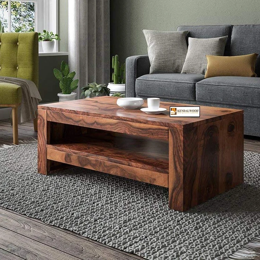 Kendalwood Furniture Solid Wood Coffee Table (Finish Color - Teak...more